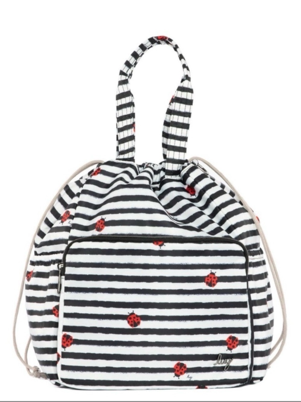 Lug Ditty XL Tote Bag in Ladybug Lane Black White Red
